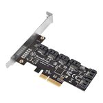 SilverStone Technology ECS06, 6 Ports SATA Gen3 (6Gbps) Non-RAID PCI Express Gen3 x2 card, SST-ECS06