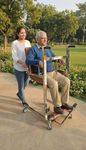 VIRAAJO -1 Hydraulic Patient Transfer Lift Chair | Hydraulic Elderly Lift for Bed to Wheelchair Transfer | Manual Patient Lifting Device, Handicapped Transfer Equipment with Adjustable Height | Wide (110 Kg Capacity)