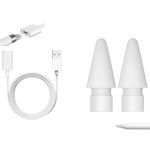 for Apple Pencil Charger,USB A to Apple Pencil Adapter 1FT,2 Pack Replacement Tips Compatible with Apple Pencil Tips for Apple Pencil 1st Generation,Apple Pencil 2nd Generation,Apple Pencil (USB-C)