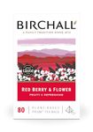 Birchall Tea Bags, Red Berry & Flower Tea Gift, Caffeine Free Tea Bursting with Full Flavour, Perfect Vegan Gifts, 80 Plant-Based Prism Tea Bags