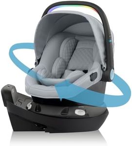 Evenflo Revolve180 LiteMax NXT Rotational Infant Car Seat with SensorySoothe (Quartz)