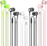 Wired Earbuds with Microphone 5 Pac