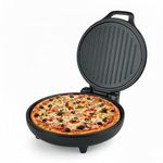 IBELL1500W Electric Pizza Maker & Multi-Purpose Grill | 12 Inch Non-Stick Plates, 180° Opening, Dual plate Heating Control | Pizza,Sandwich,Dosa,Roti,Grilled Veggies Maker | 2 Year Warranty