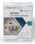 Optiazure Self-Seal Laminating Sheets 9.1"x11.8" Inches, 3mil 20Pack, Letter Size, Single Sided