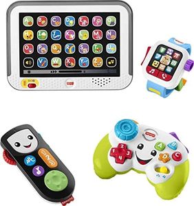 Fisher-Price Baby & Toddler Toys Laugh & Learn Tune in Tech Set, 4 Learning Activities for Interactive Pretend Play Infants Ages 6+ Months