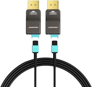 RUIPRO 8K Detachable Full Fiber Optic Armored 8K60Hz Cable 1.4 15FT, 32.4 Gbps, Supports 4K@144Hz,high Dynamic Range Video, HDCP 2.2, FreeSync & G-Sync, Compatible with RTX 4090/3090 Ti/RX 7900 XTX