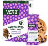 Verb Energy - Chocolate Chip Cookie Dough Caffeinated Snack Bars - 110-Calorie Low Sugar Energy Bar - Nutrition Bars - Vegan Snacks - Gluten Free with Organic Green Tea, 26g (Pack of 16)