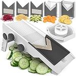 Mueller Multi Blade Adjustable Mandoline Cheese/Vegetable Slicer, Cutter, Shredder with Precise Maximum Adjustability