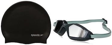 Speedo Hydropulse Mirror For Unisex-Adult (Size: 1Sz,Color: Grey/Silver) 8709910001 Flat Silicone Cap