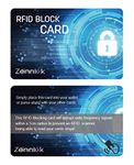 Credit Card Protector - 1 RFID Blocking Card Does All to Block RFID/NFC Signals Form Credit Cards and Passports; Fit in Wallet and Purse