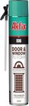 Akfix 806 Door and Window Spray Foam Insulation Can (1x29 Oz.) - Low Expansion Waterproof Sealant with Straw, Polyurethane Expanding Foam Insulation Spray for Big Gaps and Cracks | 29 Oz. 1 Pack