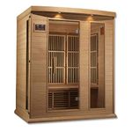 Maxxus 3 Per Low EMF FAR Infrared Carbon Canadian Hemlock Sauna
