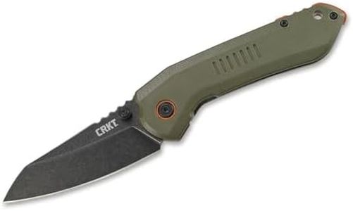 CRKT Overland Navaja de Bolsillo, Unisex Adulto, Verde, 18,7 cm