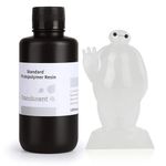Elegoo Standard 3D Printer Resin (Translucent) 405nm UV Curing – 1000g High Precision, Low Shrinkage, Fast Curing Clear Photopolymer Resin for LCD/MSLA 3D Printers