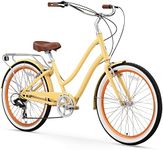 sixthreezero EVRYjourney Women's Beach Cruiser Bike, Step-Through Touring Hybrid Bicycle