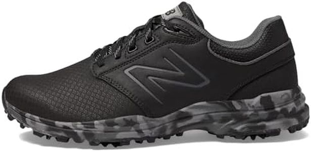 New Balance Men's Brighton Golf Shoe, Black Multi, 12