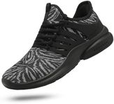 Troadlop Mens Sneakers Wide Sneakers for Men Workout Shoes Gym Sneakers Non Slip Tennis Casual Walking Shoes Mesh Athletic Sport Shoes Men Black White 8