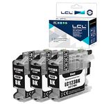 LCL Compatible Ink Cartridge LC221 LC223 LC223XL LC221BK LC223BK (3 Black) Replacement for Brother MFC-J4420DW J4620DW J4625DW J5320DW J5620DW J5625DW J5720DW J480DW J680DW J880DW DCP-J4120DW J562DW