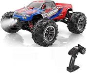 Heattack SROTIEN 1:16 Scale Remote Control Truck, 4WD Top Speed 40+ Kmh All Terrains Electric Toy Off Road RC Truck Vehicle Car Crawler with 1 Rechargeable Batteries for Boys Kids and Adults, Multi