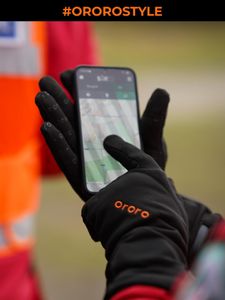 ORORO Heated Glove Liners, Black, Medium – Rechargeable Thermal Gloves