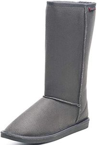 Alpine Swiss Women’s Mid-Calf Winter Boots 11” Faux Shearling Aussie Style Suede Look Warm Stylish Cold Weather Boots GRY 5