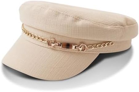 Mladahat Adjustable Newsboy Hats for Women, Bakers Hats Newsboy Cap Visor Beret Hats for Women Beige