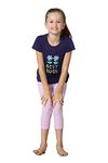 Van Heusen Girls T-Shirt - 100% Cotton - Ultra Soft, Round Neck, Short Sleeve_56405_Astral Aura_9-10 Years