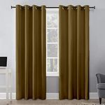 Edenwald Blackout Curtains/Parda Set for Window Treatments Solid Energy Saving Noise Reduce Thermal Insulated Drapes for Home Decoration 4ft x 3ft Inch Taupe 2 Panels