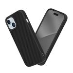 RHINOSHIELD Case Compatible with [iPhone 15] | SolidSuit - Shock Absorbent Slim Design Protective Cover with Premium Matte Finish 3.5M / 11ft Drop Protection - Carbon Fiber