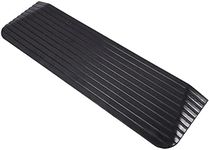 Wheelchair Ramp, Door Ramp, 1.5" Rise Holds Up to 2200 lbs Non-Slip Surface Rubber Solid Threshold Ramp for Steps, Driveway and Curb