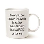 This Funny Snoring Mugs for Husband Who Snore, Best Gift for Valentine's Day and Wedding Anniversary White 11 Oz