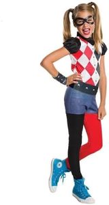 Rubie's Girl's Harley Quinn DCSHG Classic Costume, Multicolor, 6-8 Years