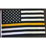 Thin Gold Line Flag