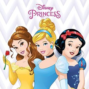 Disney Princess Belle, Cinderella and Snow White 40 x 40cm Canvas Prints, Polyester, Multi-Colour, 40x40x3.2 cm