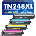 TN248 TN248XL TN-248XL MFC-L3740CDWE Toner: Compatible for Brother MFC-L3760CDW TN-248 HL-L3240CDW TN 248XL 248 TN-248CMYK HL-L3220CWE DCP-L3560CDW MFC-L3740CDW MFC-L8390CDW DCP-L3520CDWE Cartridge