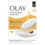 Olay Ultra Moisture Shea Butter Beauty Bar with Vitamin B3 Complex, 720 g Total (8 Count of 90 g Each)