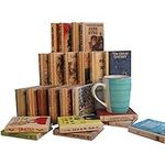 Book Coasters for Drinks - 24 Class