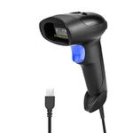 NetumScan USB 1D barcode scanner, wired handheld CCD barcode reader, support screen scanning UPC barcode reader, suitable for warehouses, libraries, supermarkets