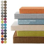 PHUSTJKL Custom Size Bench Cushion for Indoor/Outdoor Patio Furniture, Chair Pads, Bay Window Seat Cushion, Removable Washable Double Piping 70D High Resilience Foam 60 Colors - 1.97 in Thick