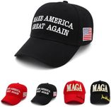 Trump 2024 MAGA Hat Embroidered Make America Great Again Donald Trump Slogan USA Flag Cap Trump Merchandise for Woman Men