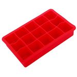 Tovolo 81-9516 Perfect Ice Mold Freezer Tray of 1.25-Inch Cubes for Whiskey, Bourbon, Spirits & Liquor, BPA-Free Silicone, Fade Resistant, Candy Apple