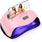 YESDEX UV Light Nail Lamp,168W UV Nail Dryer, Ultra Fast Gel Nail Dryer for Nail Polish, 36LED Nail Curing Lamp Beads & 4 Timer Setting, Professional UV Led Nail Lamp for Home Salon Nail Arts Tool