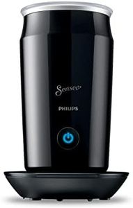 Philips SENSEO® Milk Twister – Milchaufschäumer für heißes und kaltes Milchaufschäumen für 2 Cappucinos, Antihaftbeschichtung, 500 Watt, 0.12 Liter, ‎15.1 x 15.1 x 21.7 cm, schwarz (CA6500/60)