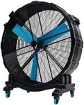 Albott 72 Inch Industrial Drum Fan, 1100W Plastic High Velocity Floor Fan with Wheels and Stepless Variable Speed, Air Flow 32,950 CFM, Ideal for Commercial, Garage, Warehouse, Workshop, Factory