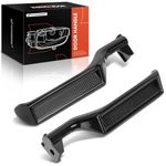 A-Premium Interior Door Handles Compatible with Ford Bronco F150 1987-1996, F250 F350 F53 F59 F800, Textured Black, All Metal, 2-PC Set, Driver and Passenger Side, Replace# E7TZ1522600A, E7TZ1522601A