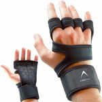 ArrowMax Gym Gloves with Wrist Support for Men Women Weight Lifting Combo Gym & Fitness Gloves (Black)