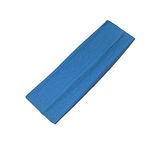 WESTEND CHOICE 7cm Wide Headbands Plain Stretchy Hairband Unisex Kylie Headband Bandeau Exercise Gym Headbands for Women & Men Soft Yoga Head Band (Blue)