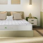 Novilla Double Mattresses, 8 Inch Pocket Sprung Mattresses with Breathable CertiPUR-US Foam and Skin-friendly OEKO-TEX Fabric, Medium Firm 4FT6 Mattress 135x190x20cm