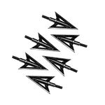 Namvo 6pcs Stainless Steel Fish Arrow Metal Archery Broadheads 100Grain Traditional Outdoor Hunting Arrows Head