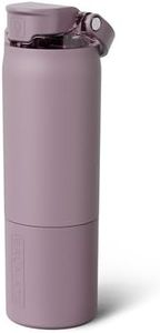 BrüMate Rise 25oz Water Bottle With 100% Leakproof Covered Silicone Straw | Insulated Stainless Steel Water Bottle | Cup-Holder Friendly | Fast Flow | Soft Sip Silicone Spout | BPA-Free (Lilac Dusk)
